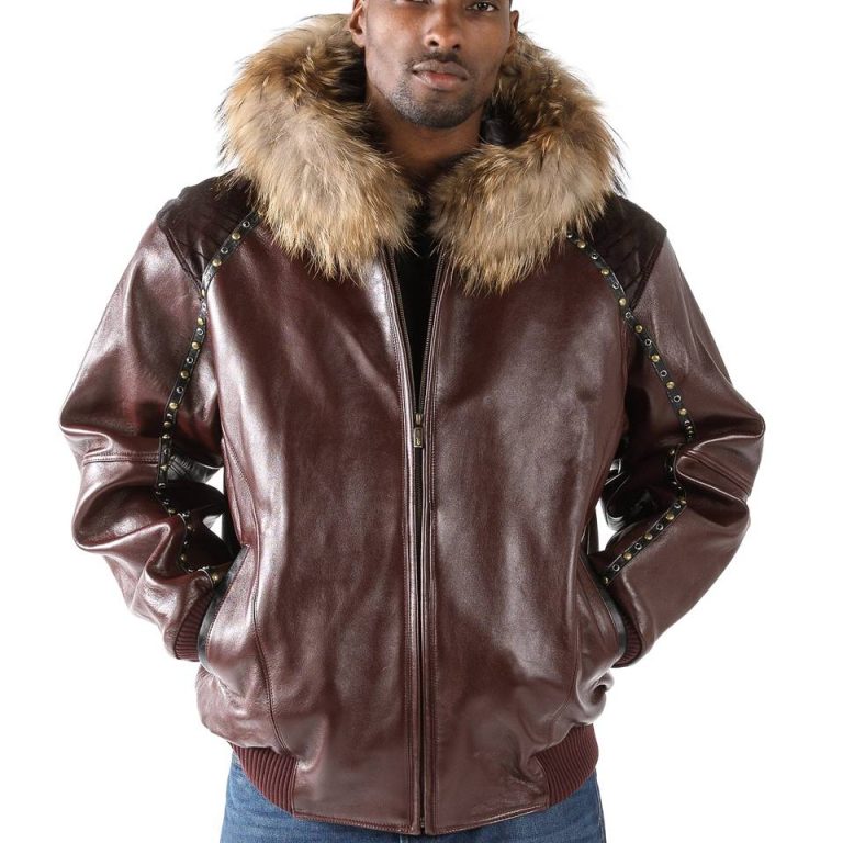 Authentic Pelle Pelle MB Dark Brown Fur Hood Jacket
