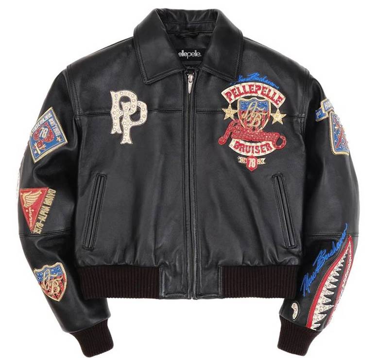 Pelle Pelle American Bruiser Black Crop Jacket